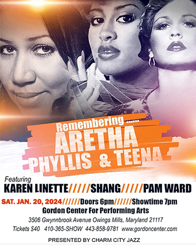 Aretha, Phyllis, Teena Tribute at the Gordon Center for Performing Arts flyer
